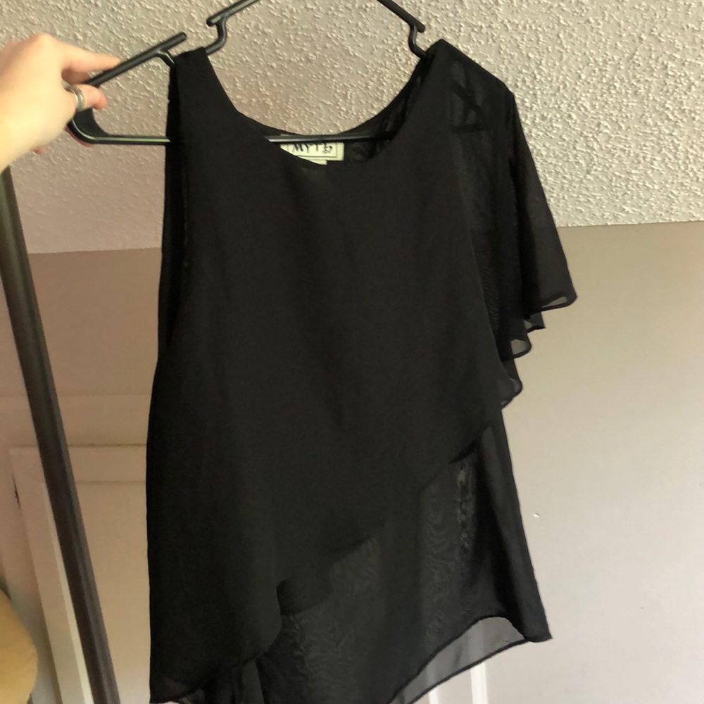 Black Tank with half sleeve
